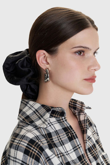 Scrunchie Oversized Μαύρο Μαύρο