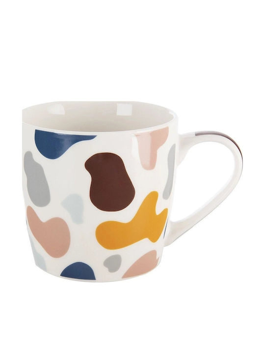 Orion Set Tassen Kaffee aus Porzellan Weiß 2Stück