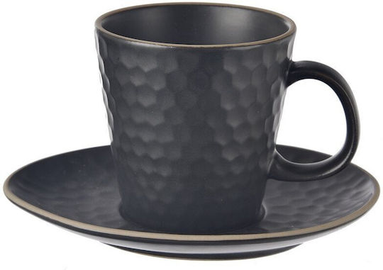 Lumarko Tasse Espresso Keramik Schwarz 95ml