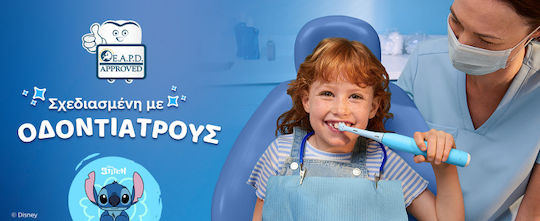 Oral-B iO Kids Children's Electric Toothbrush with Timer for 6+ Years Stitch with Travel Case