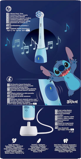 Oral-B iO Kids Children's Electric Toothbrush with Timer for 6+ Years Stitch with Travel Case