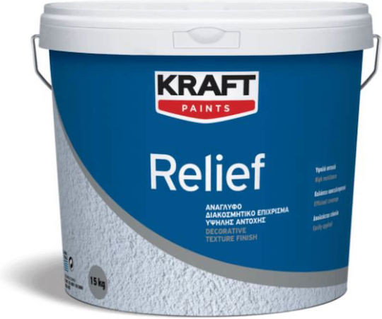 Kraft Relief Πλαστικό Χρώμα για Εσωτερική και Εξωτερική Χρήση 15kg