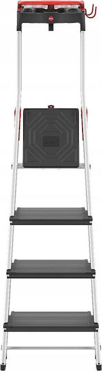 Household Ladder L100 Topline Aluminum 4 Steps