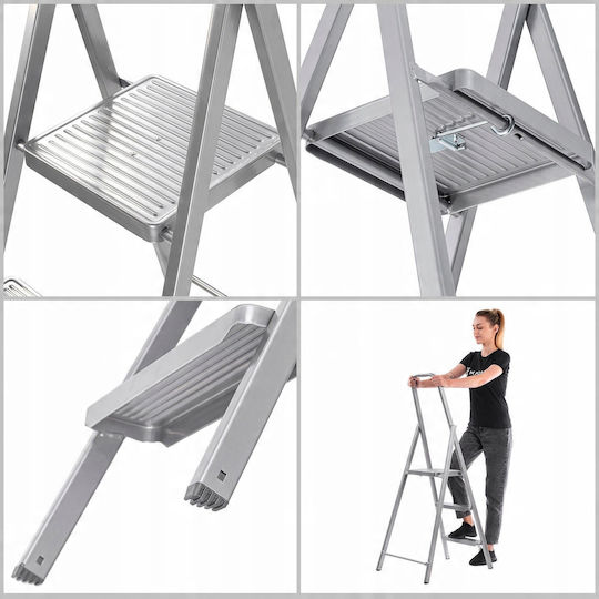 Hailo Step Ladder Iron 3 Steps