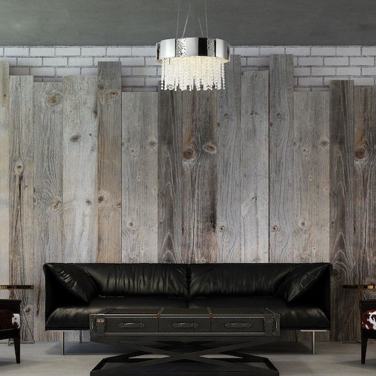 Eko Light Astor Κρεμαστό Φωτιστικό Ασημί για 8 Λαμπτήρες GU10