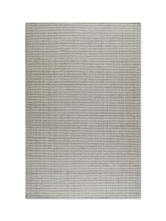 Tapicap Maki Kelim Χαλί Διάδρομος Μάλλινο Grey White 70x150cm