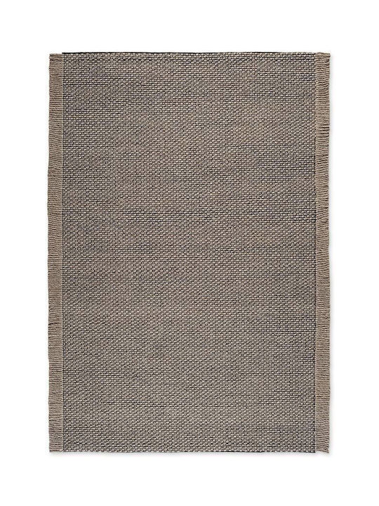 Tapicap Combo Χαλί Ορθογώνιο Μάλλινο Καφέ 170x240cm