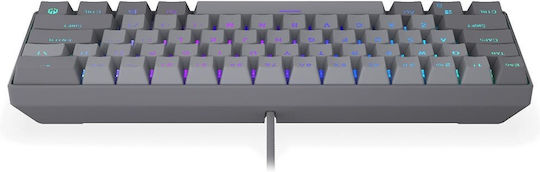 Endorfy Thock V2 Compact Gaming Mechanical Keyboard with Custom Red switches and RGB lighting (English US) Gray