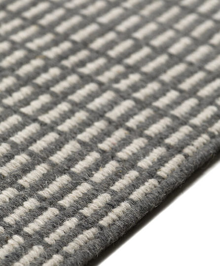 Tapicap Maki Kelim Χαλί Ορθογώνιο Μάλλινο Grey White 200x300cm