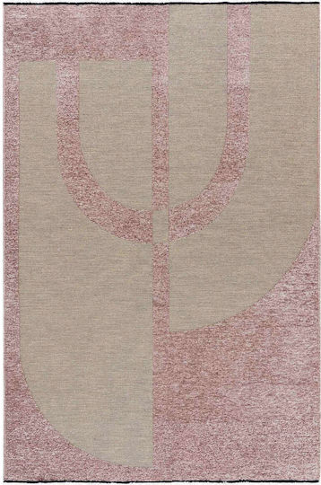Madi Ansia Rye 160x230cm Βαμβακερό Beige Pink Madi Ansia Rye 160x230cm Βαμβακερό Beige Pink