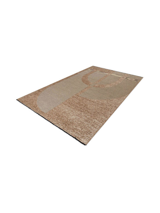 Madi Ansia Rye Rug Rectangular Cotton Beige Brown