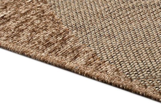 Madi Ansia Rye Rug Rectangular Cotton Beige Brown