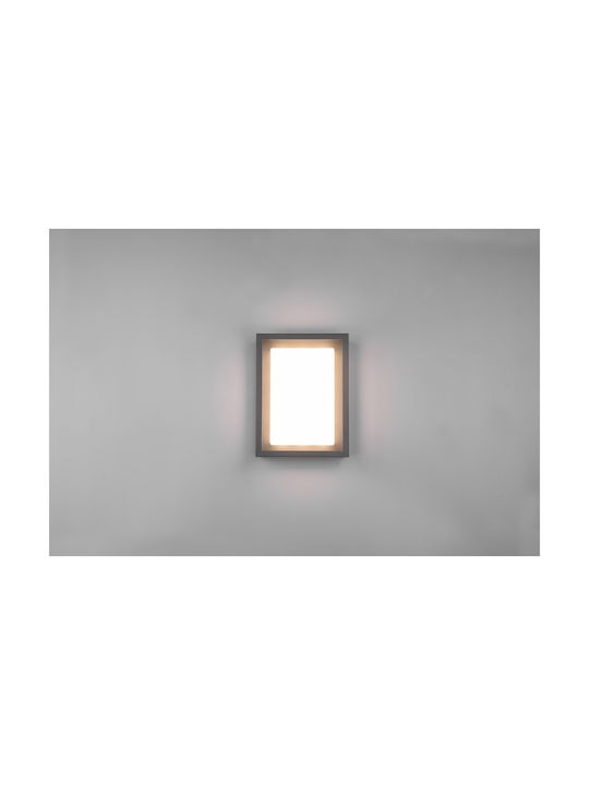 Trio Lighting Witham Outdoor Ceiling Flush Mount with Integrated LED in Black Color 677860142