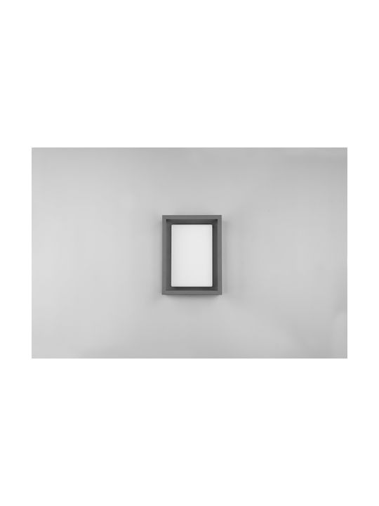Trio Lighting Witham Outdoor Ceiling Flush Mount with Integrated LED in Black Color 677860142