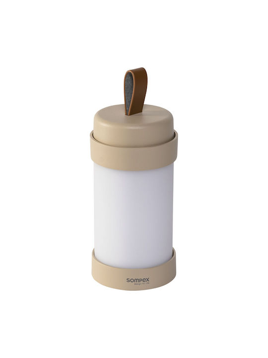 Sompex Plastic Lampă de masă LED cu Abajur Bej și Bază