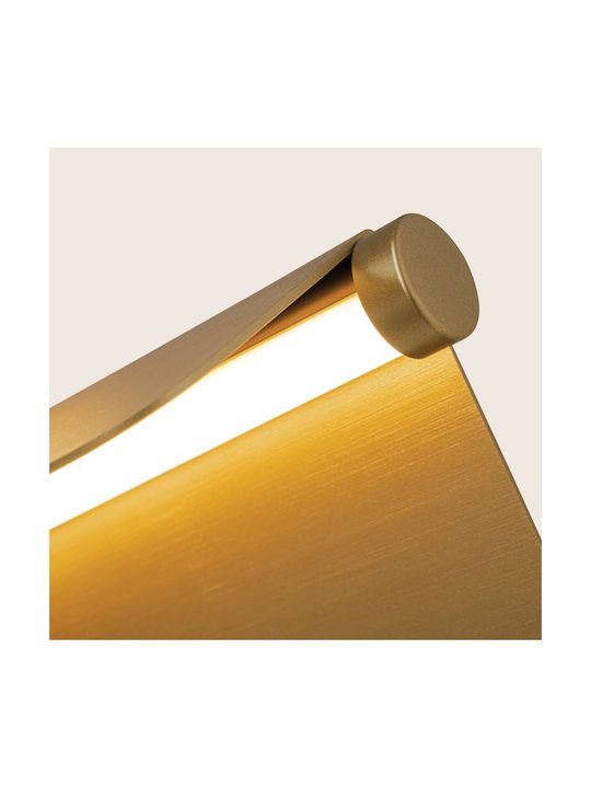 Zambelis Lights LED Φωτιστικό Δαπέδου με Θερμό Λευκό Φως Χρυσό