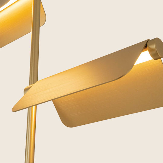 Zambelis Lights LED Stehleuchte mit Warmweißem Licht Gold