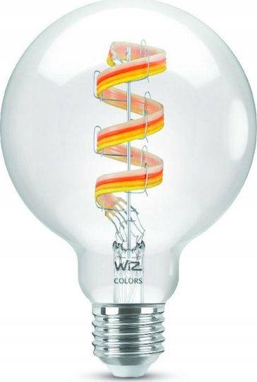 WiZ Smart Λάμπα LED 6.3W για Ντουί E27 και Σχήμα G95 RGB 470lm