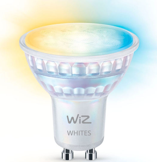 WiZ Smart Λάμπα LED για Ντουί GU10 και Σχήμα PAR16 Ρυθμιζόμενο Λευκό Dimmable