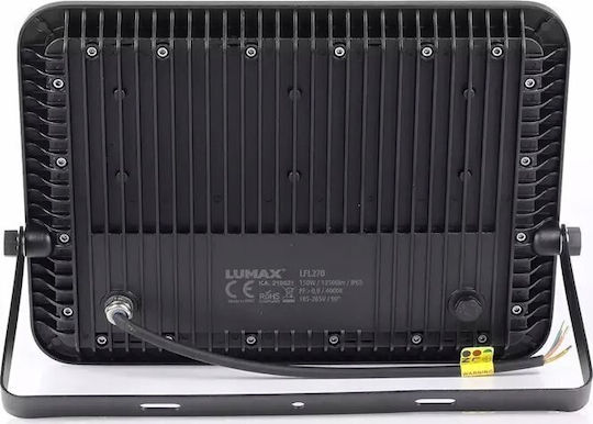 Lumax Στεγανός Προβολέας LED 150W Φυσικό Λευκό 4000K IP65