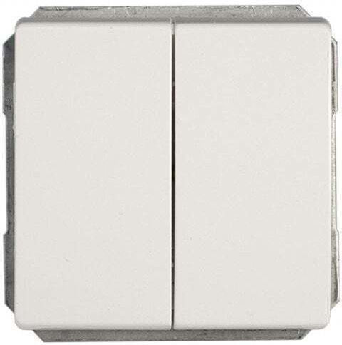 Harry Potter Recessed Wall Switch Double Without Frame White
