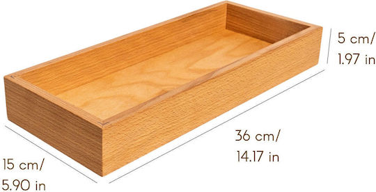 Creative Suport De Masă Din Lemn 36x15x5cm Bej