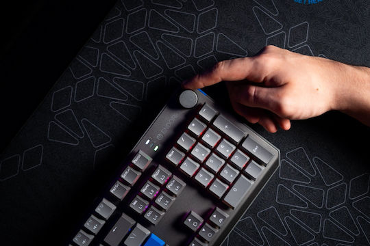 Endorfy Thock V2 Wireless Ασύρματο Gaming Μηχανικό Πληκτρολόγιο με Gateron Yellow διακόπτες και RGB φωτισμό (Αγγλικό US) Γκρι