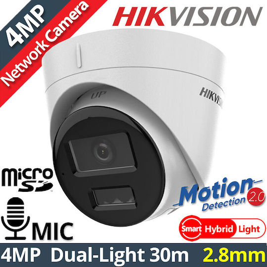 Hikvision DS-2CD1343G2-LIUF IP Surveillance Camera Full HD+ 4MP Waterproof with Microphone and Lens 2.8mm