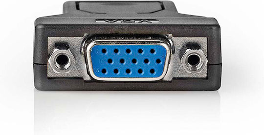 Nedis Displayport адаптер Displayport щепсел към VGA гнездо черен блистерен пакет