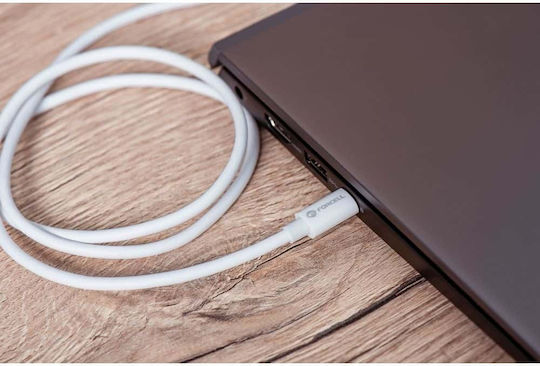 Forcell F-energy USB 3.2 Cable USB-C male - USB-C 100W White 1m (FOCB-172014)