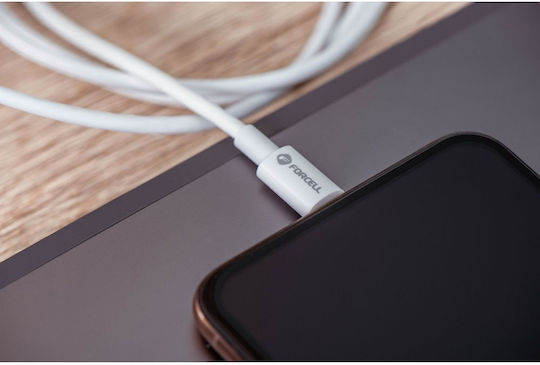 Forcell F-energy USB 3.2 Cable USB-C male - USB-C 100W White 1m (FOCB-172014)