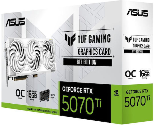 Asus GeForce RTX 5070 Ti 16GB GDDR7 BTF Weiß OC Grafikkarte