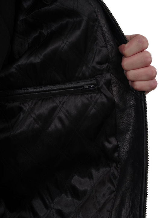 Juliet Buffalo Leather Jacket Black