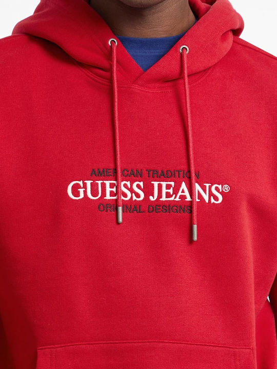 American Tradition Sweatshirt with Hood Red