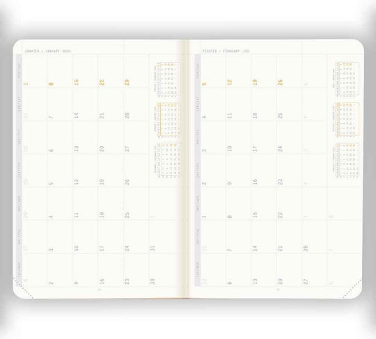 Rhodia Webplanner 2026 A5 Weekly Horizontal Rosewood