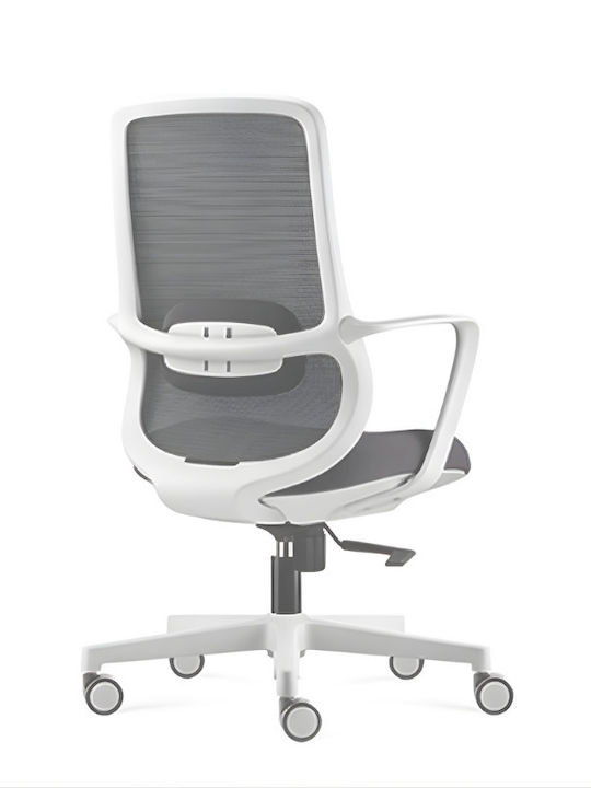 ErgoAction Pulse White Офис Стол С Подлакътници Бял
