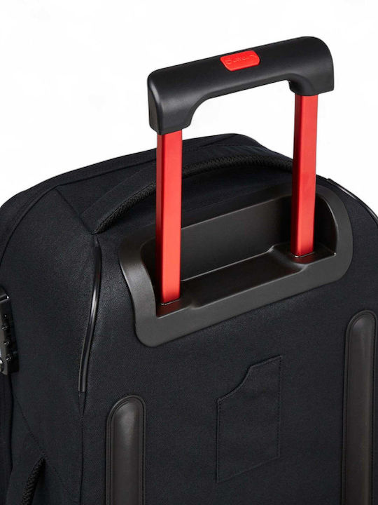 Satch Cabin Travel Suitcase Black with 4 Wheels