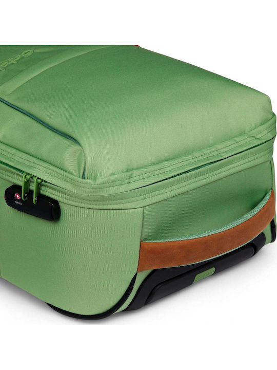 Satch Cabin Travel Suitcase Light Green with 4 Wheels