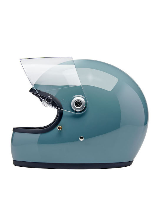 Biltwell Gringo S Agave Blue Gloss Cască Moto Față întreagă DOT / ECE 22.06