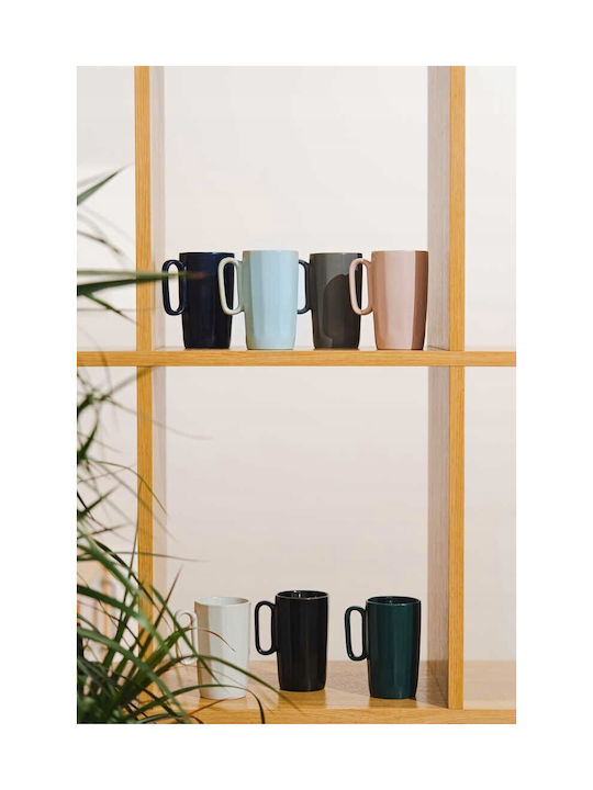 Vialli Design Κούπα Κεραμική Γκρι 80ml 2τμχ
