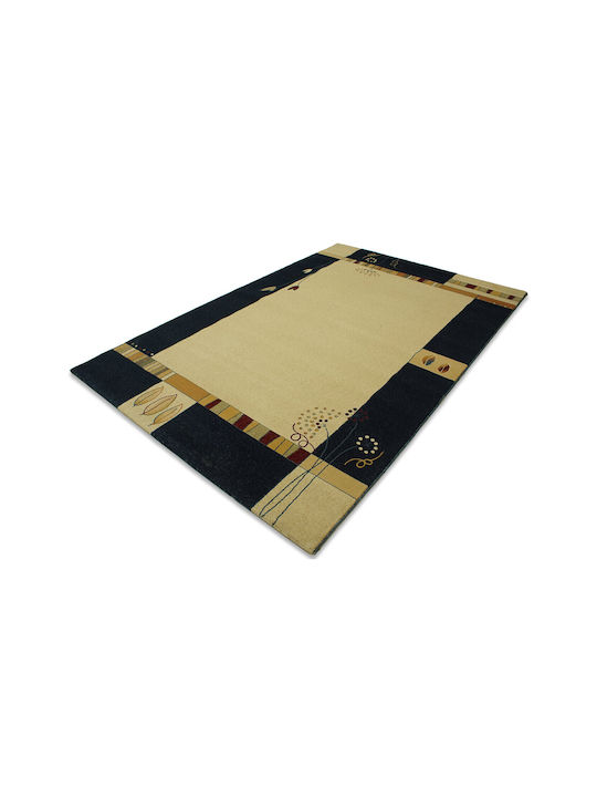 Alexander Leonardo 413 Teppich Rechteckig Synthetisch,Polyester/Cotton/Leather Cream Navy