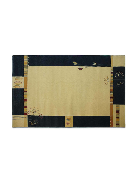 Alexander Leonardo 413 Teppich Rechteckig Synthetisch,Polyester/Cotton/Leather Cream Navy