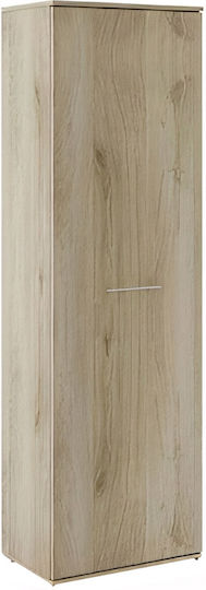 Ingvild Μονόφυλλη Ντουλάπα Φυσικό 55x36x175.5cm