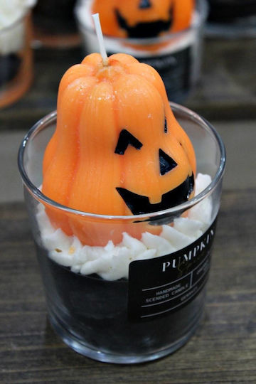 Αρωματικό Κερί Σόγιας Mr Pumpkin Big Ποτήρι Big Φ8,5 X 8,9 Cm Pumkin Spice