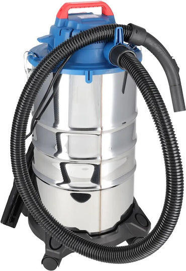 Staubsauger Flüssigkeiten / Feststoffe 1400W mit Edelstahl Behälter 30Es