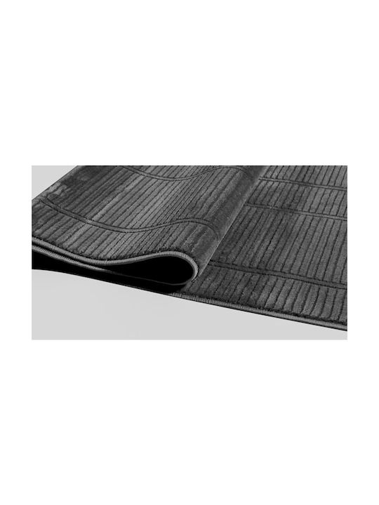 Modern Bedroom Rugs Set Anthracite 9999991329355 3pcs