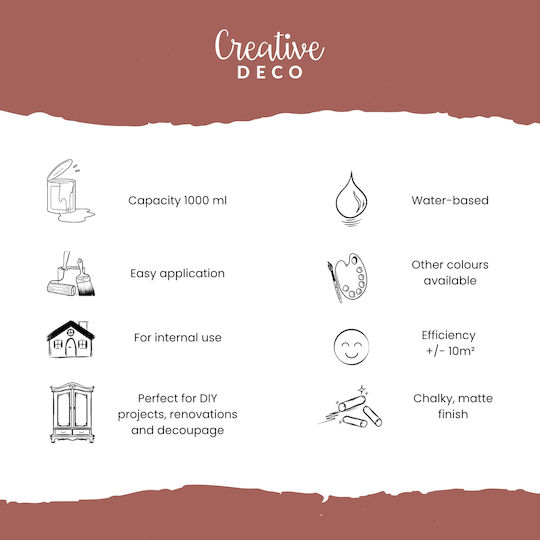 Creative Vopsea cu Creta Roz 1000ml