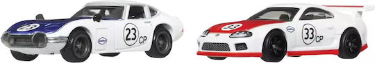 Hot Wheels Set Premium Mașinuțe Toyota 2000GT și Toyota Supra Scară 1:64