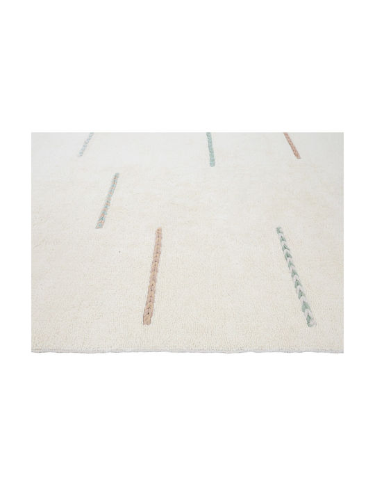 Bekas Carpets Joy Steps 1-iag-3556 Rug Rectangular Cotton Ecru