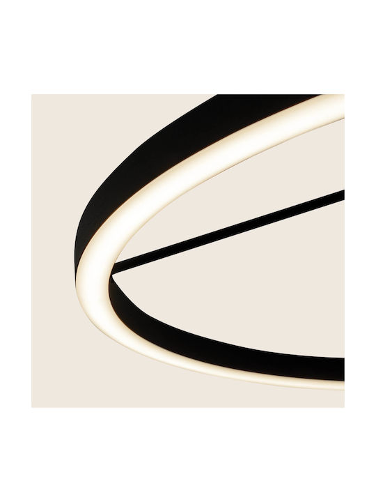 Zambelis Lights Ceiling Mount Light Black with Integrated LED